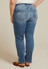 Plus Size KanCan&trade; High Rise Straight Jean, MEDIUM SANDBLAST, small