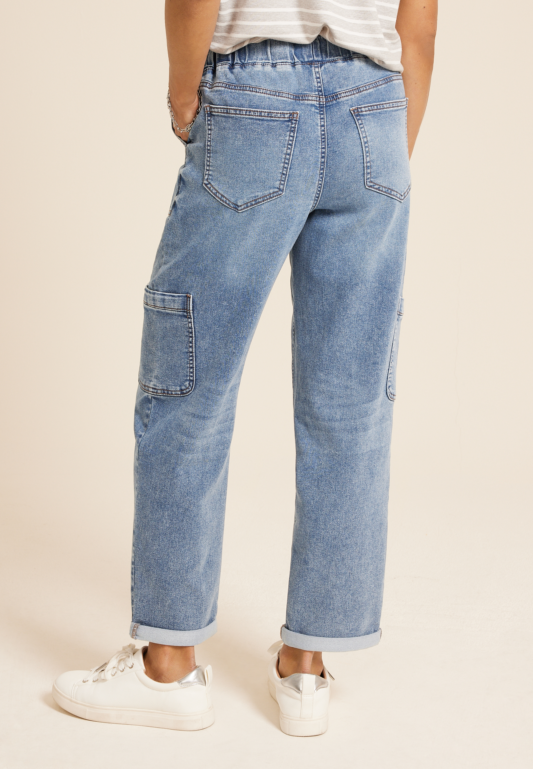 m jeans by maurices™ Soft Knit High Rise Ankle Jogger