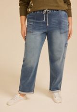 Plus Size m jeans by maurices&trade; Soft Knit High Rise Ankle Jogger, C3337, small