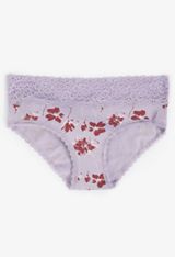 Simply Comfy Cotton Floral Hipster Panty, C1775, small