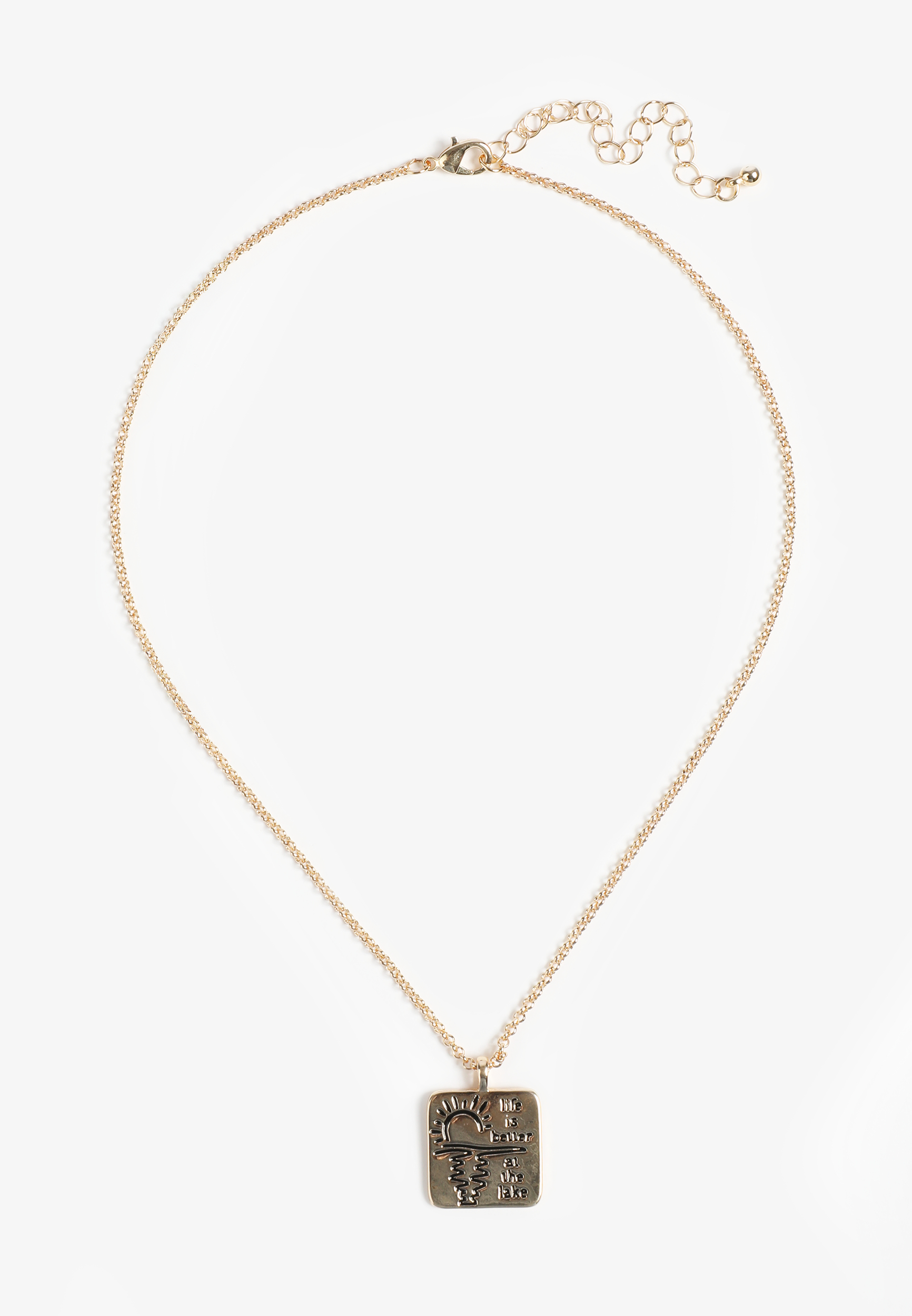 Life Is Better At The Lake Pendant Necklace, C605, large