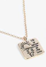 Life Is Better At The Lake Pendant Necklace, C605, small