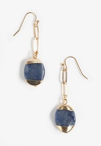 Turquoise And Gold Getaway Drop Earrings
