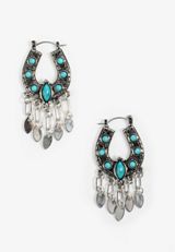Coastal Cowgirl Horseshoe Earrings, , small
