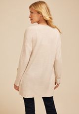 90s Waffle Knit Slouch Open Front Cardigan, C2445, small