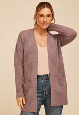 90s Checkered Open Front Cardigan, C9247, small