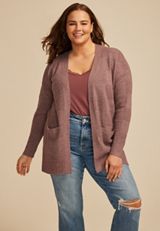 Plus Size 90s Checkered Open Front Cardigan, C9247, small