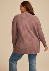 Plus Size 90s Checkered Open Front Cardigan, C9247, small