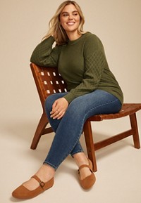 Plus Size Cozier Than Cashmere Snowflake Sweater