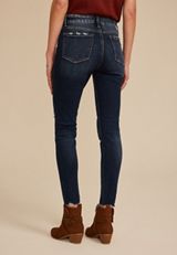 Flying Monkey&trade; Mid Rise Ripped Hem Skinny Jean, C258, small