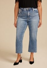 Plus Size Flying Monkey&trade; High Rise Acid Raw Hem Ankle Bootcut, C3337, small