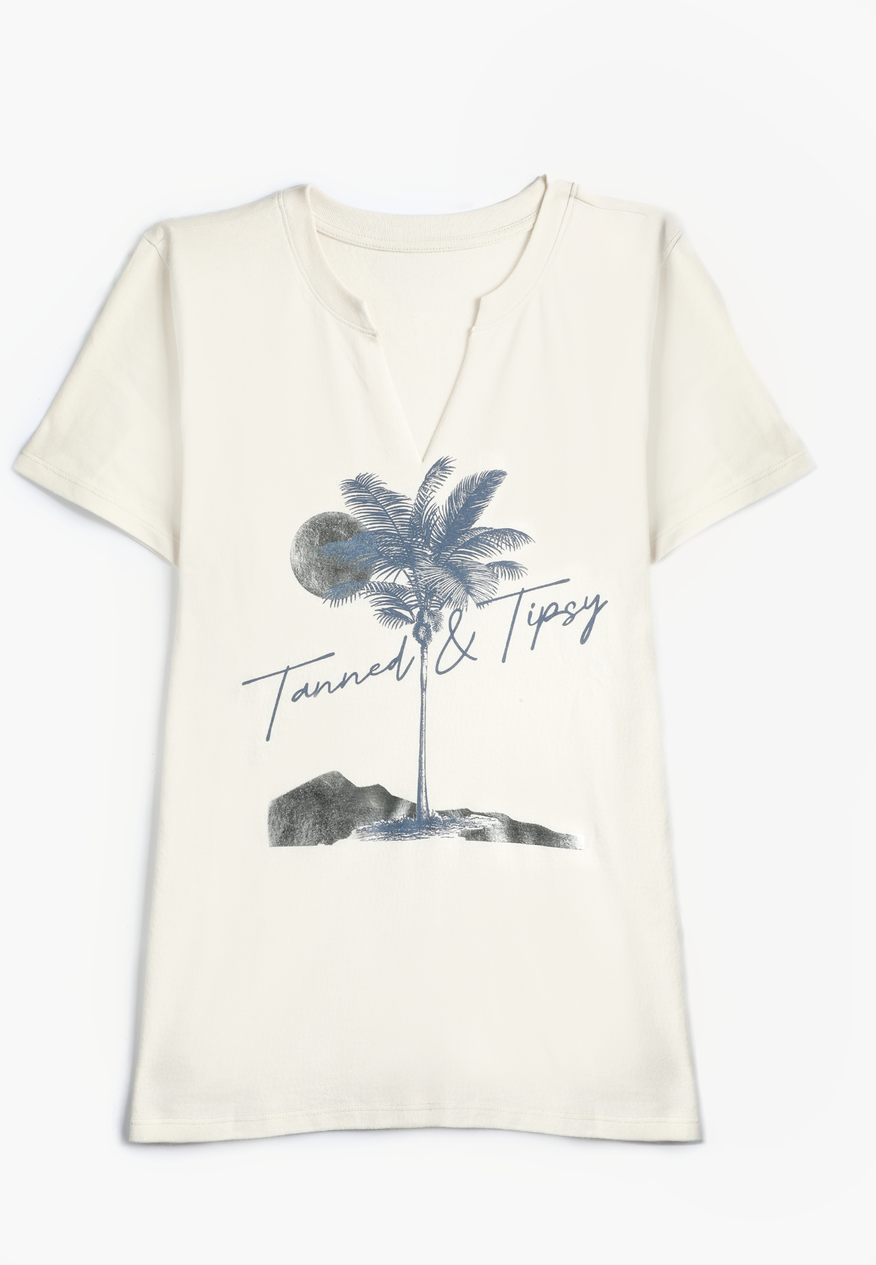 Tanned and Tipsy Classic Fit Graphic Tee, , large
