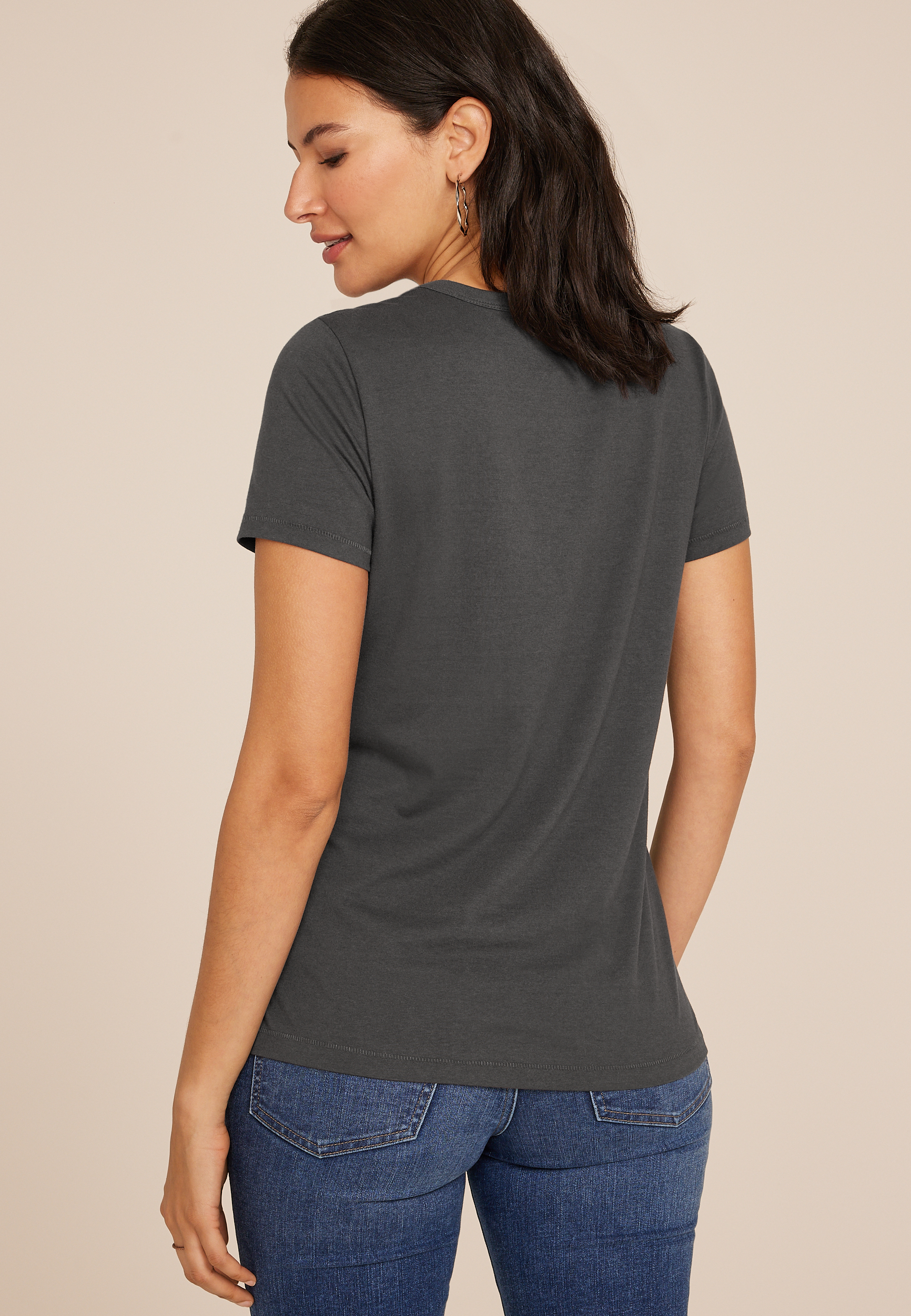 Lace Bow Classic Fit Graphic Tee, C1876, large