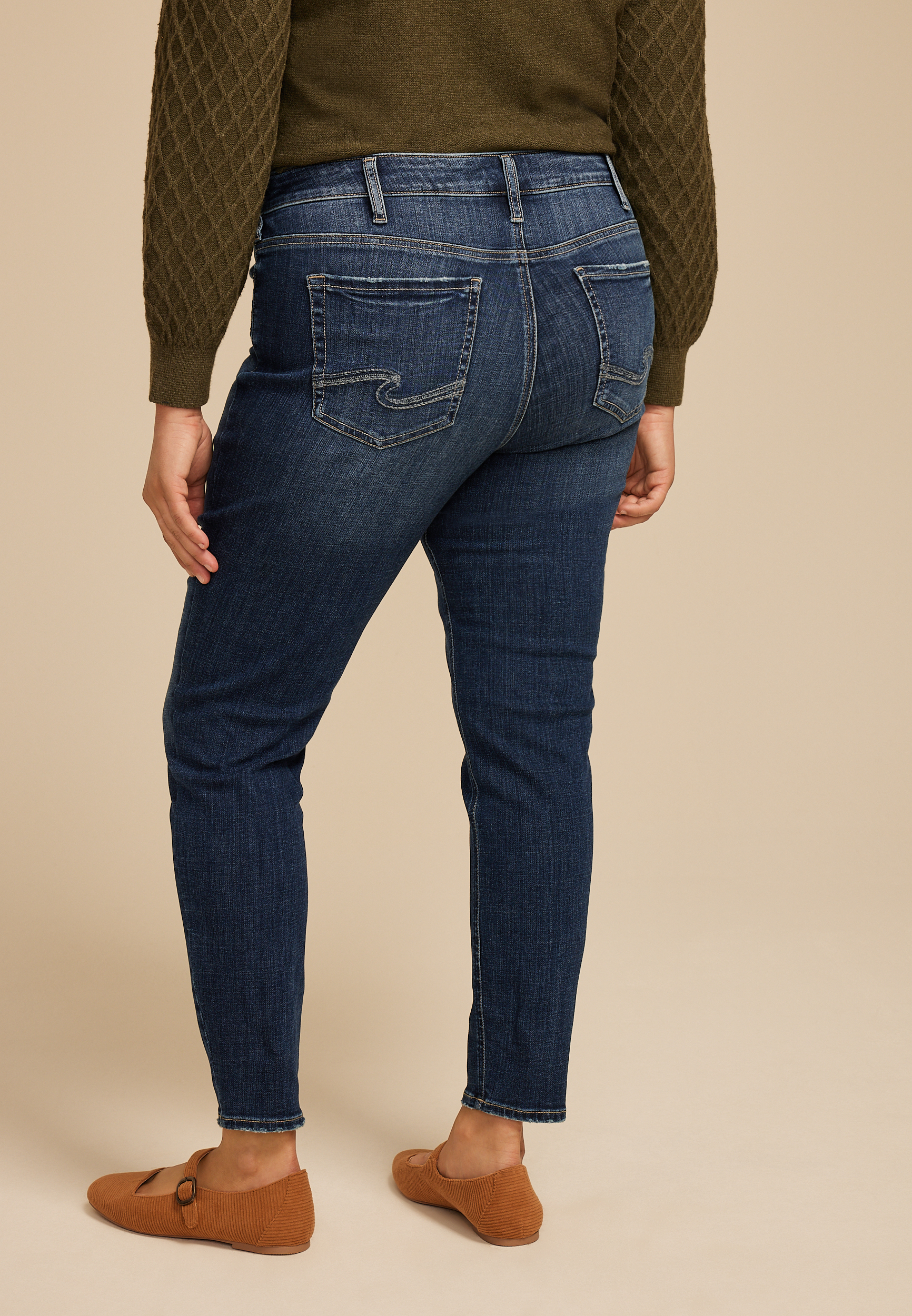 Plus Size Silver Jeans Co.&reg; Suki Curvy Mid Rise Skinny Jean, C258, large