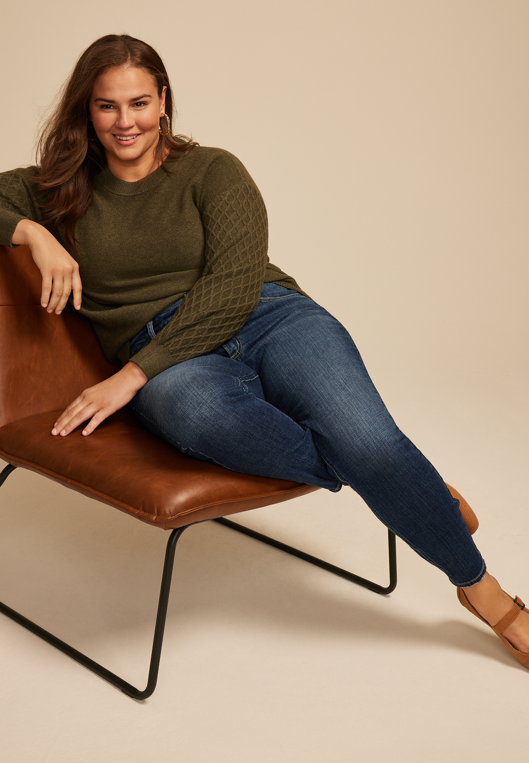 Plus Size Silver Jeans Co.&reg; Suki Curvy Mid Rise Skinny Jean, C258, large