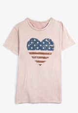 Plus Size Americana Heart Relaxed Fit Graphic Tee, C3343, small