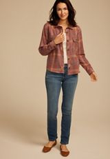Shorty Utility Plaid Button Down Shirt, , small