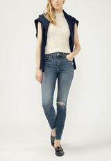 Silver Jeans Co.&reg; Avery Curvy High Rise Luxe Stretch Skinny Jean, MEDIUM SANDBLAST, small