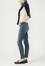 Silver Jeans Co.&reg; Avery Curvy High Rise Luxe Stretch Skinny Jean, MEDIUM SANDBLAST, small