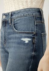 Silver Jeans Co.&reg; Avery Curvy High Rise Luxe Stretch Skinny Jean, MEDIUM SANDBLAST, small