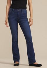 m jeans by maurices&trade; Dark Mid Rise Flap Back Pocket Bootcut Jean, C258, small