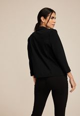 Versa Open Front Cropped Blazer, , small
