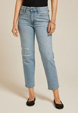 edgely&trade; Light High Rise Ripped Relaxed Straight Ankle Jean, C2806, small