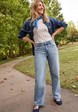 High Rise Side Seam Wide Leg Jean, C3337, small