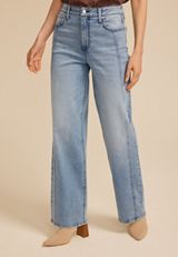High Rise Side Seam Wide Leg Jean, C3337, small