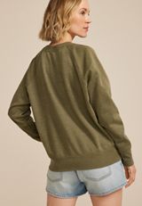 Retro Floral Relaxed Fit Sweatshirt, C7449, small