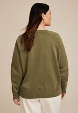 Plus Size Retro Floral Relaxed Fit Sweatshirt, C7449, small