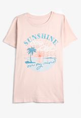 Plus Size Sunshine On My Mind Classic Fit Graphic Tee, , small