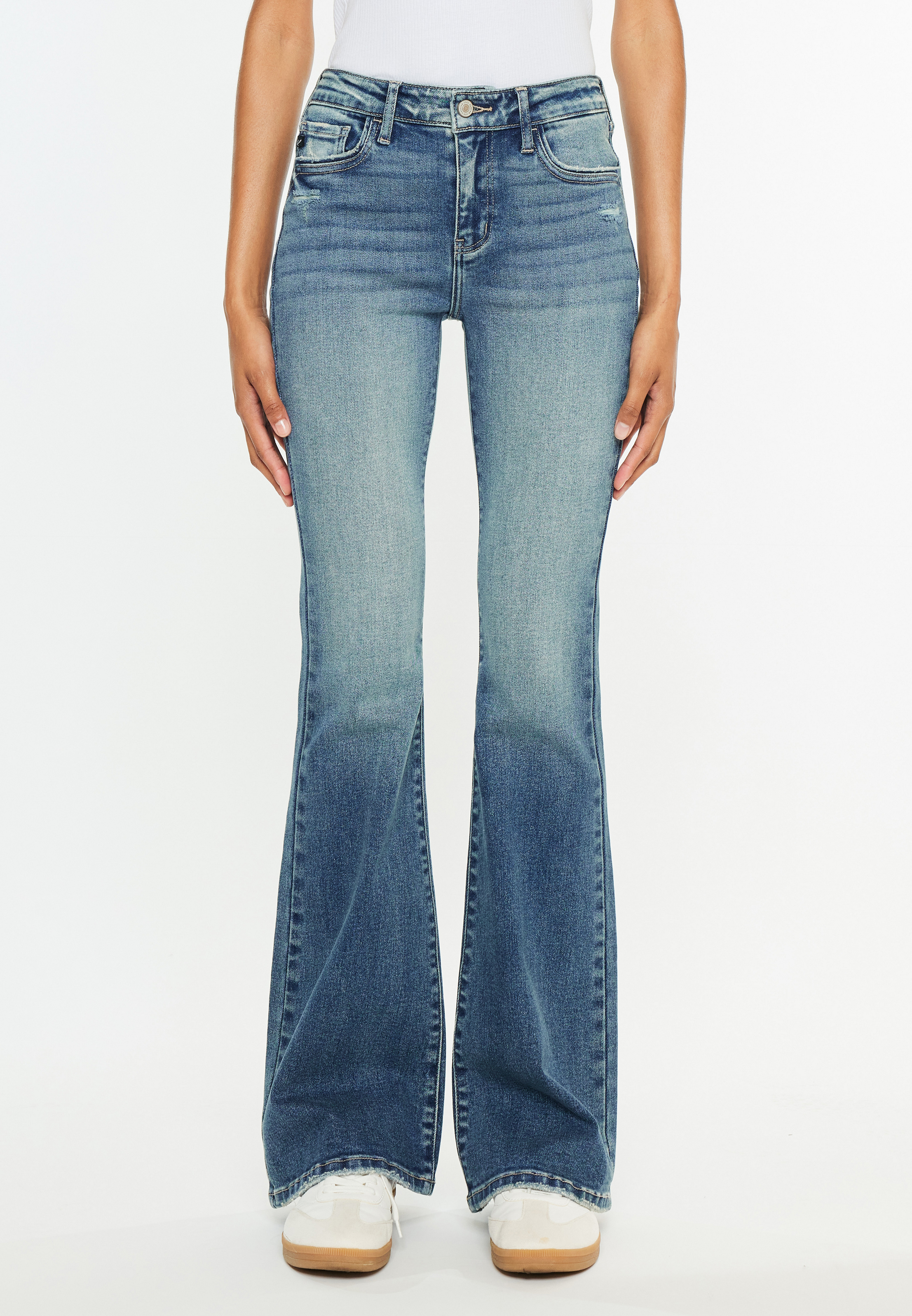 KanCan&trade; Mid Rise Western Pocket Flare Jean, C3337, large