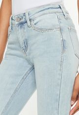 KanCan&trade; Studded Mid Rise Flare Jean, C2806, small