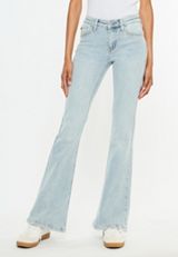 KanCan&trade; Studded Mid Rise Flare Jean, C2806, small