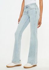 KanCan&trade; Studded Mid Rise Flare Jean, C2806, small