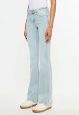 KanCan&trade; Studded Mid Rise Flare Jean, C2806, small
