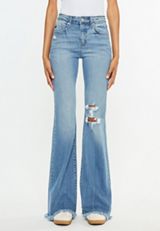 KanCan&trade;High Rise Open Ripped Flare Jean, C3337, small