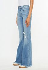 KanCan&trade;High Rise Open Ripped Flare Jean, C3337, small