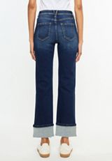 KanCan&trade; High Rise Seamed Pocket Cuffed Hem Straight Jean, C258, small