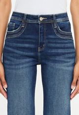 KanCan&trade; High Rise Seamed Pocket Cuffed Hem Straight Jean, C258, small