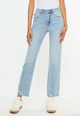 KanCan&trade; High Rise Ripped Hem Straight Jean, C2806, small