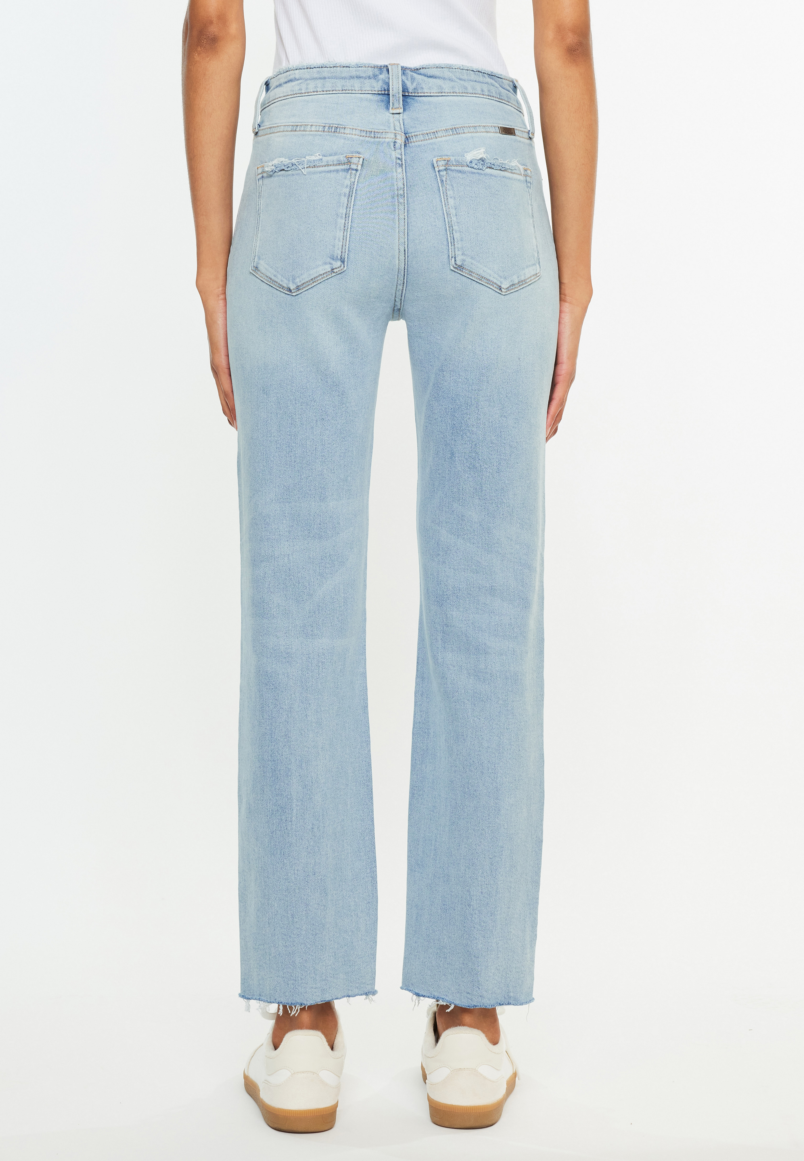 KanCan&trade; High Rise Ripped Hem Straight Jean, C2806, large