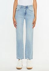 KanCan&trade; High Rise Ripped Hem Straight Jean, C2806, small