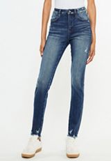 KanCan&trade; Curvy High Rise Frayed Hem Skinny Jean, C258, small