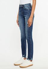 KanCan&trade; Curvy High Rise Frayed Hem Skinny Jean, C258, small