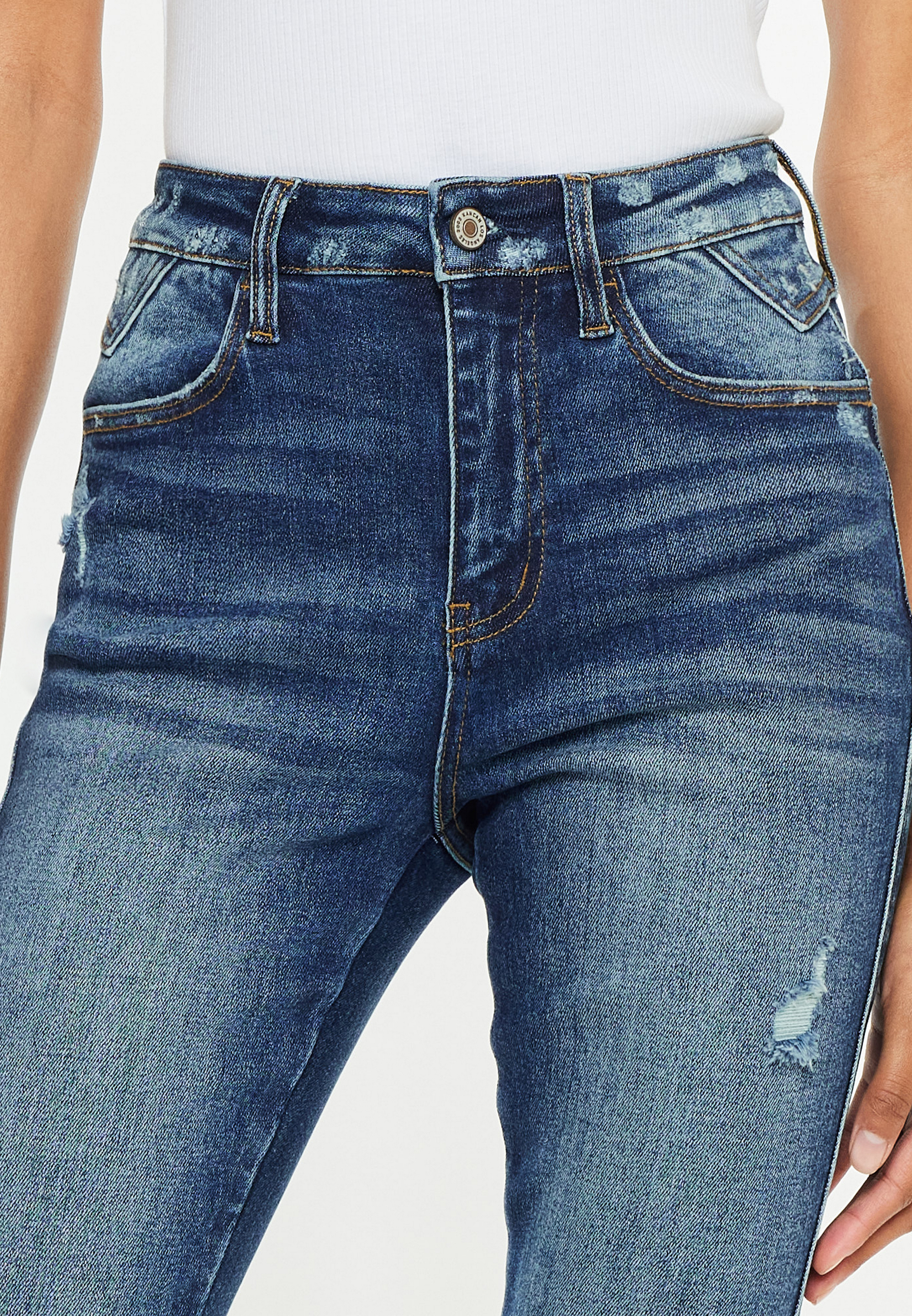 KanCan™ Curvy High Rise Frayed Hem Skinny Jean | maurices