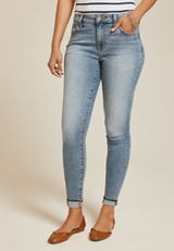 m jeans by maurices&trade; Cool Comfort Mid Rise Cuff Hem Jegging, C3337, small