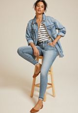 m jeans by maurices&trade; Cool Comfort Mid Rise Cuff Hem Jegging, C3337, small