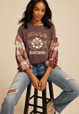 Tom Petty Classic Fit Graphic Tee, BROWN, small